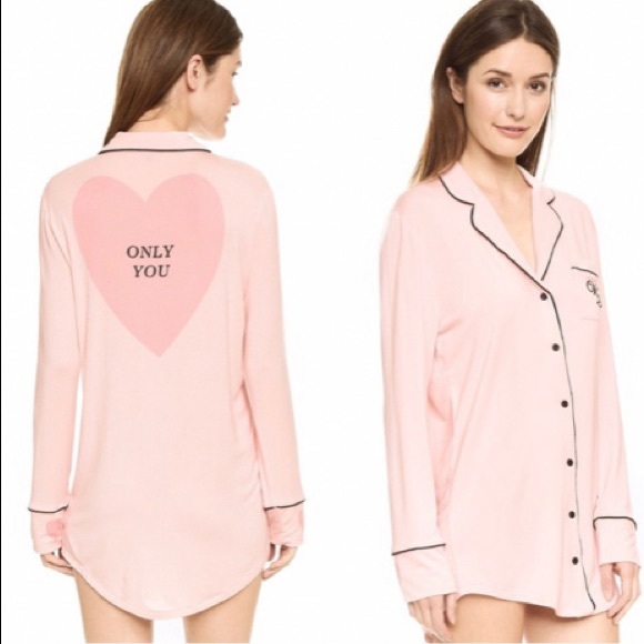 Wildfox Other - Wildfox “ONLY YOU” button down sleep shirt L